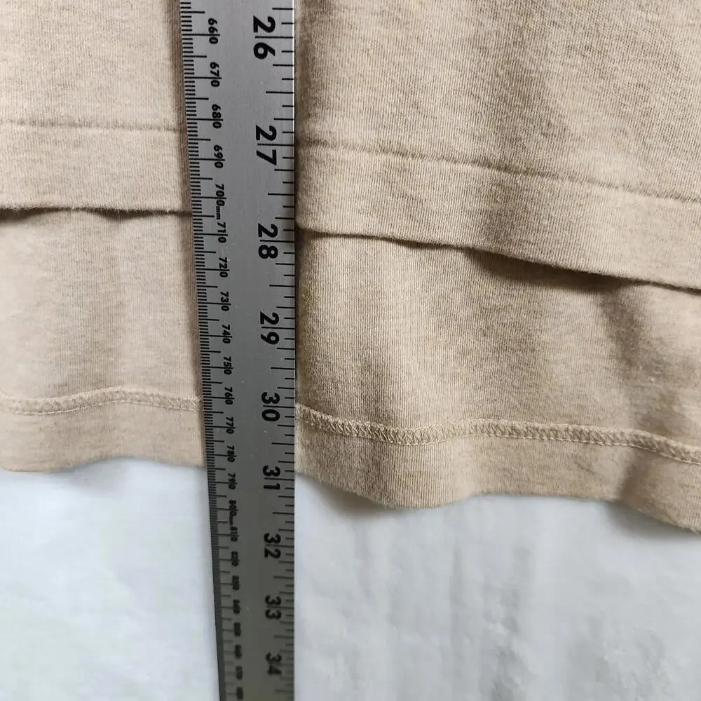 Vintage 90s Polo Ralph Lauren Long Sleeve Polo Shirt Tan Sz Large Cotton Bolivia